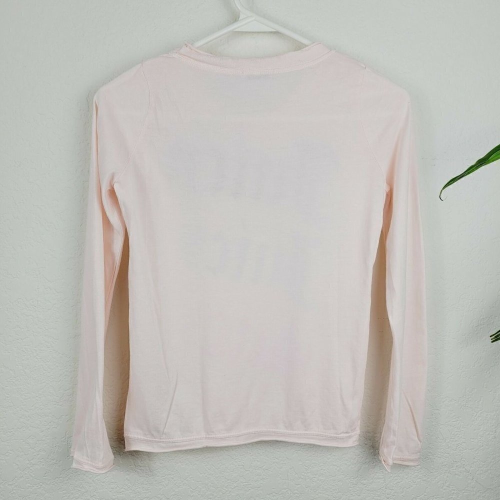 Vintage Juicy Couture Girls T Shirt Pink Long Sleeve Sz 10 Y2K NWOT Rhinestones - Picture 4 of 9